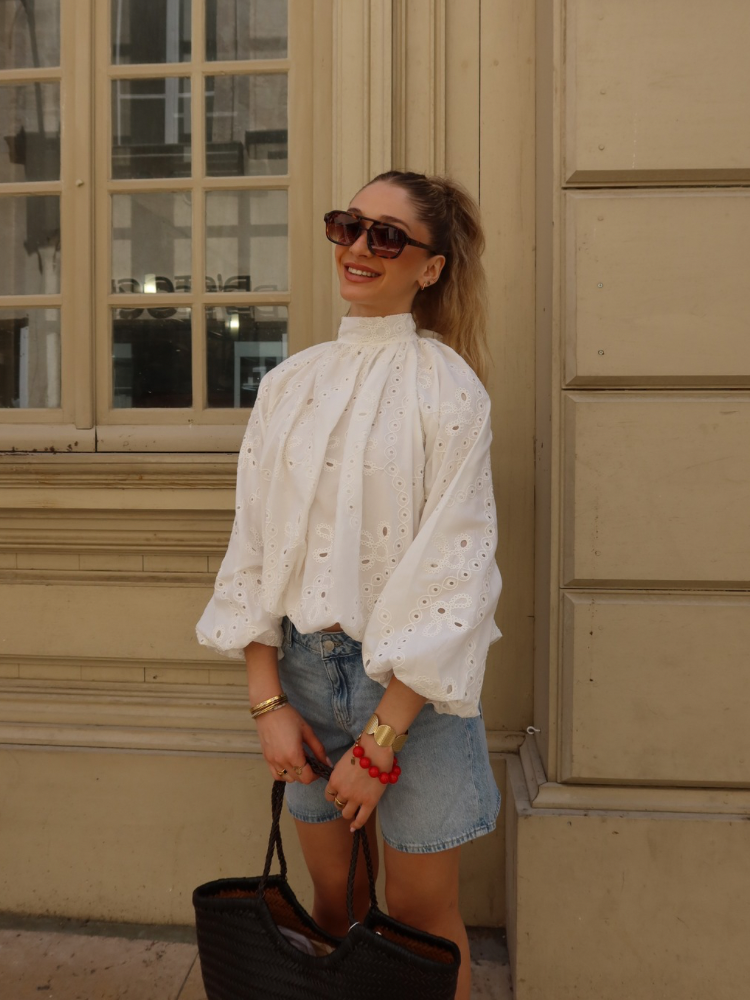 Blouse dos nu brodée - Summer Dream