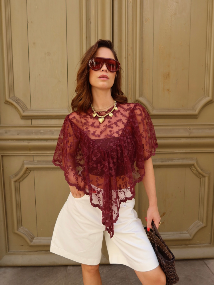 Top dentelle fleurie - Summer Dream