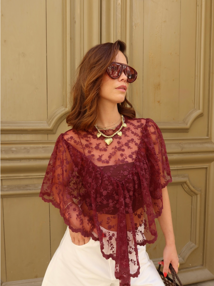 Top dentelle fleurie - Summer Dream