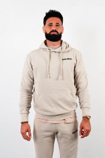 hoodie mixte beige