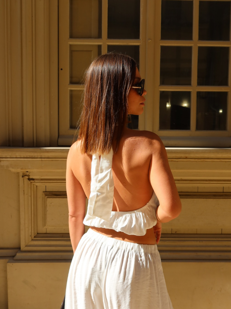 Top dos nu blousant - Golden hour