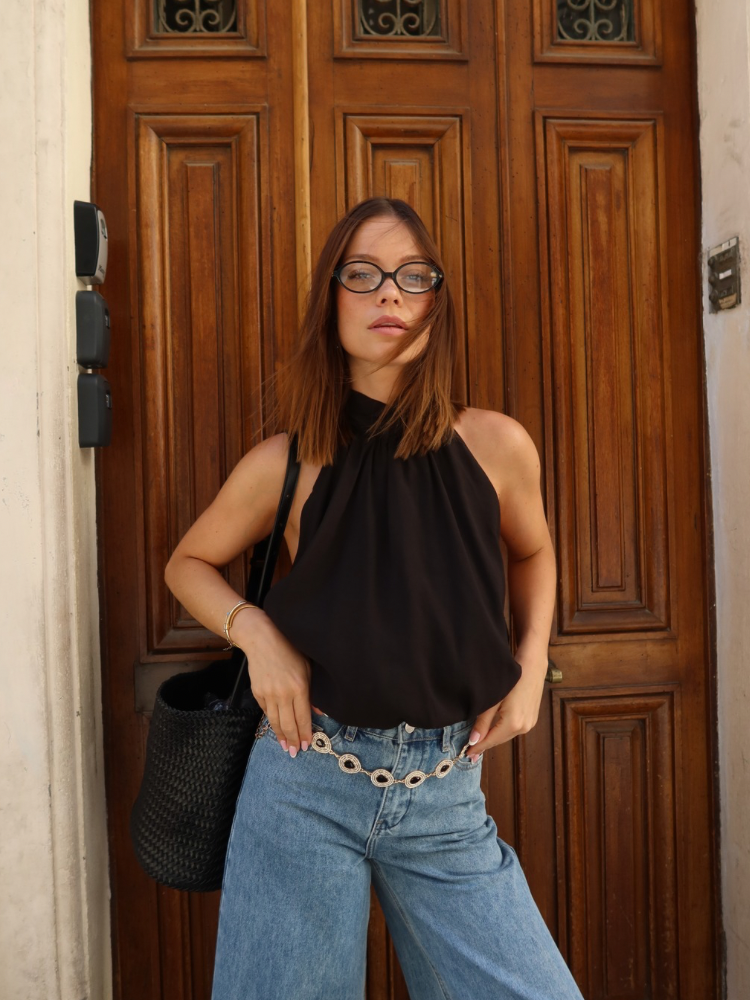 Top dos nu blousant - Golden hour