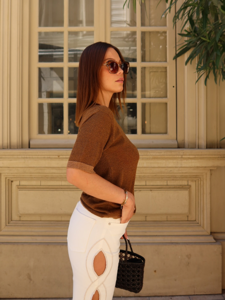 Top pailleté - Golden hour