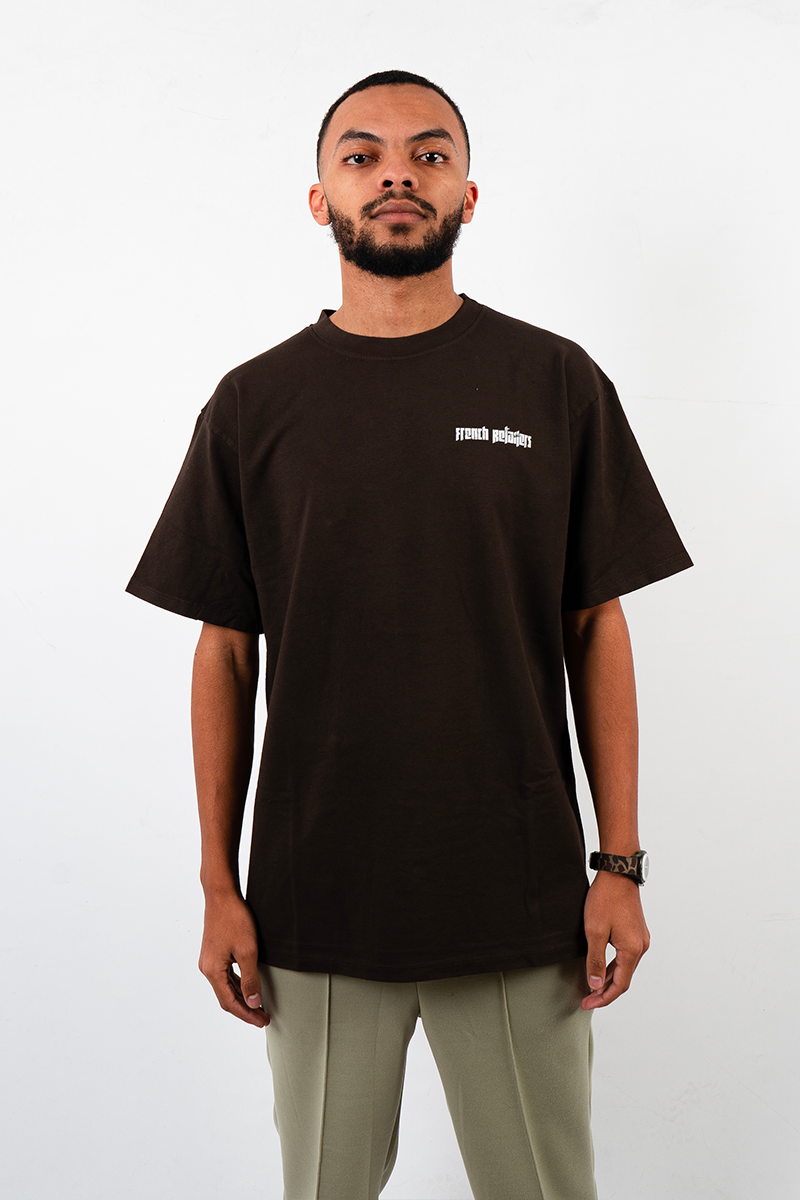 tee shirt brown oversize