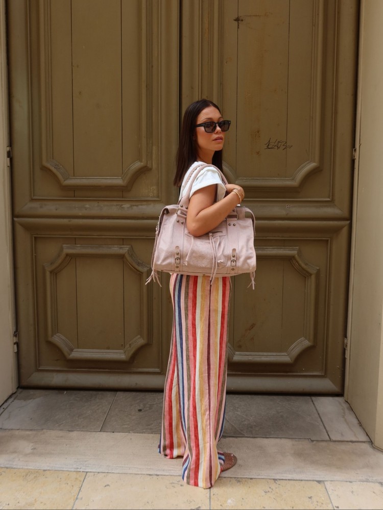 Pantalon à rayures multicolore - Sunset collection