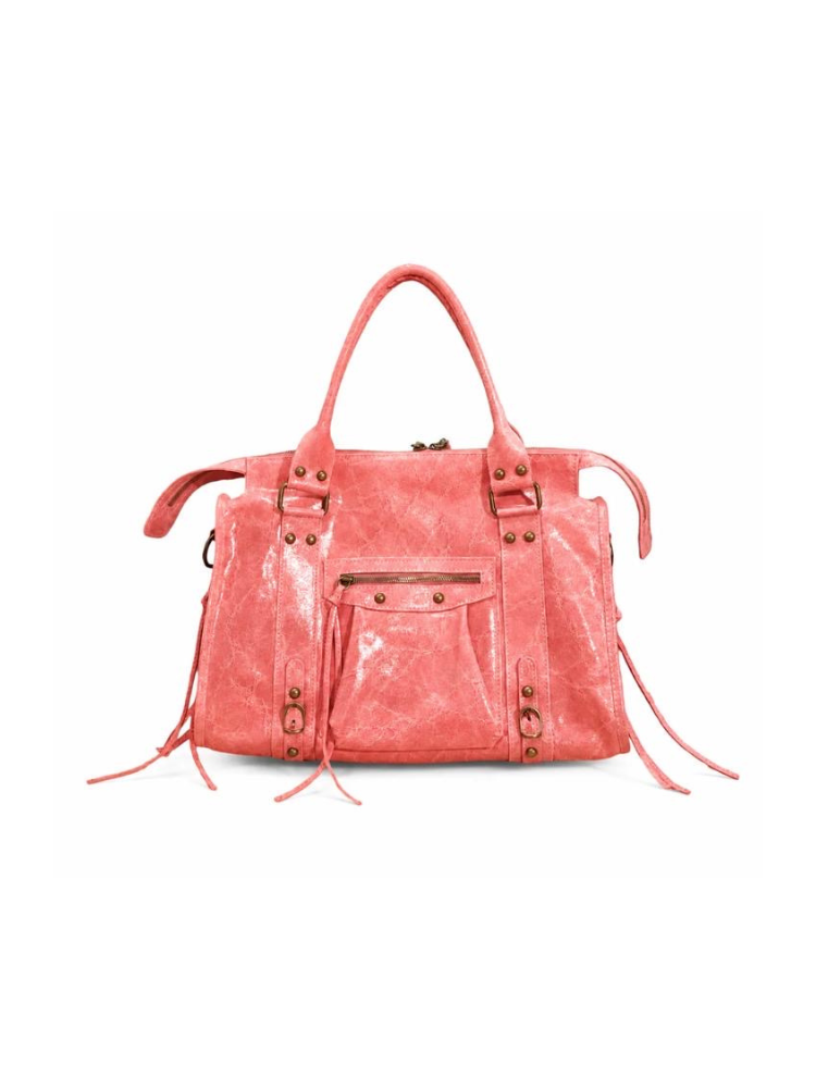 Sac en cuir rose - Sunset collection
