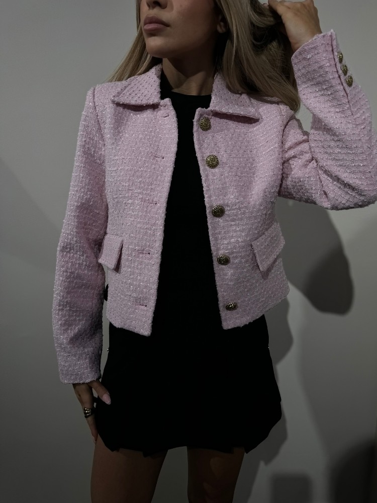 Veste tweed rose - French Retailers
