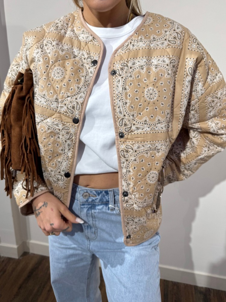 Veste matelassé imprimé bandana - French Retailers