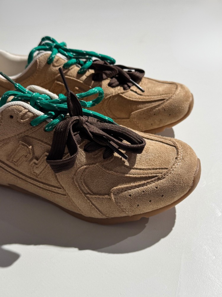 Basket camel en suédine - French Retailers