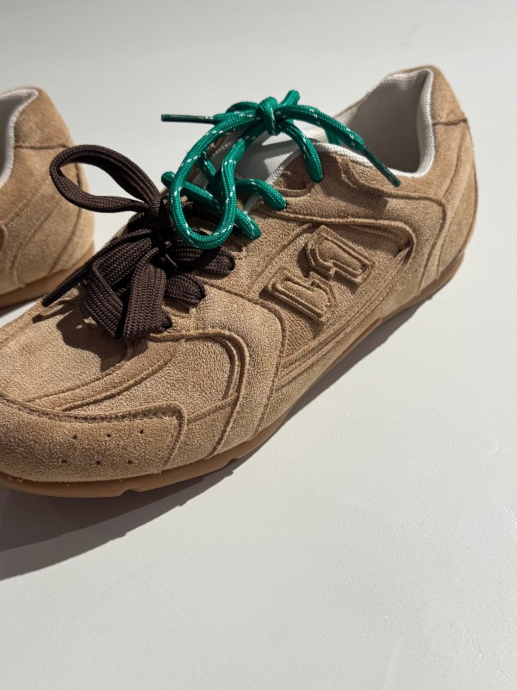 Basket camel en suédine - French Retailers