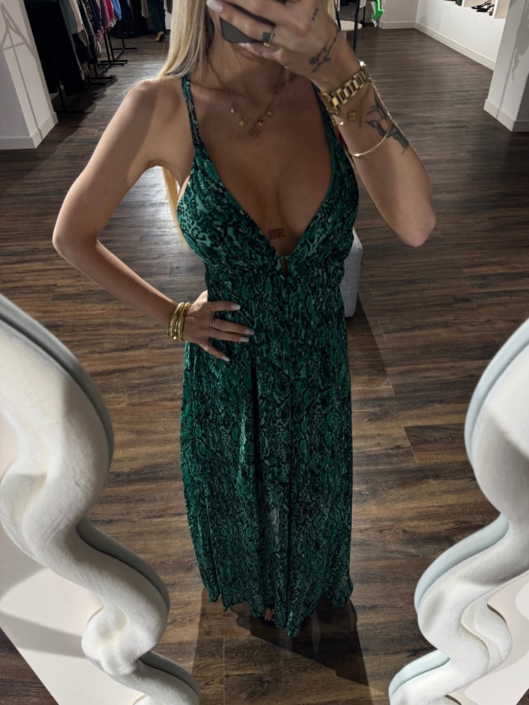 Robe à motifs dos nu - French Retailers