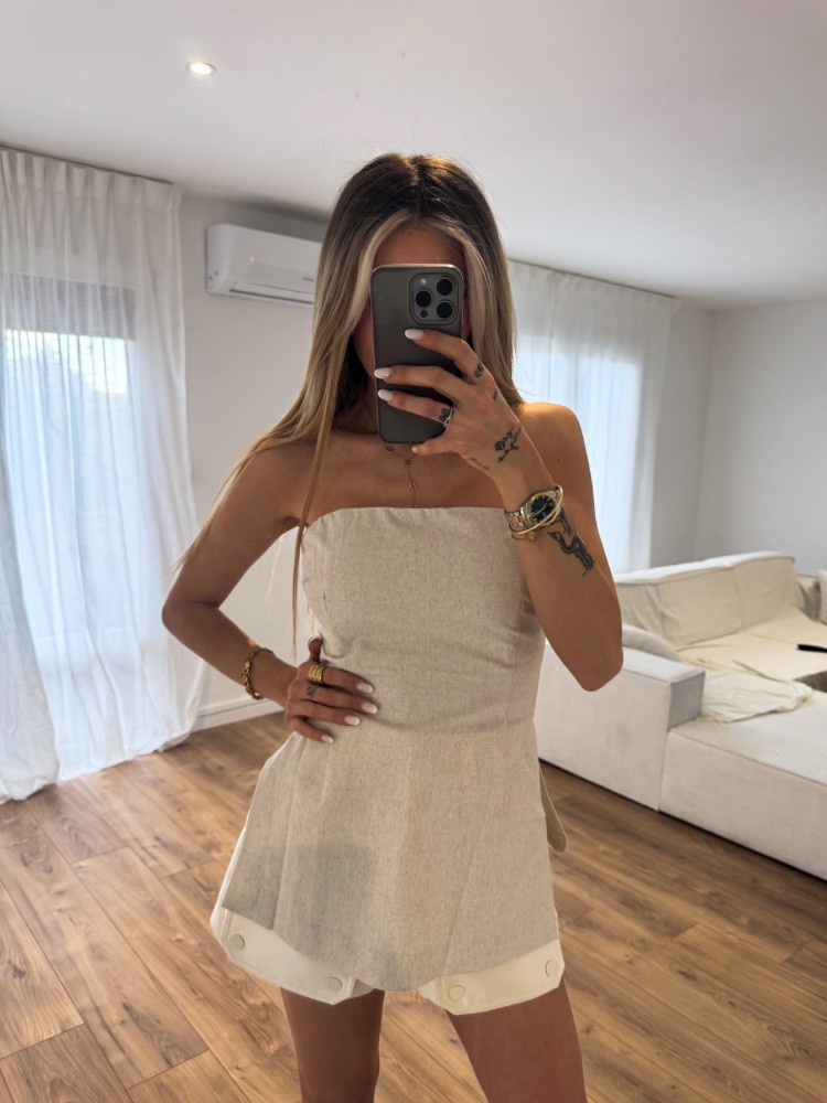 Top bustier beige - French Retailers