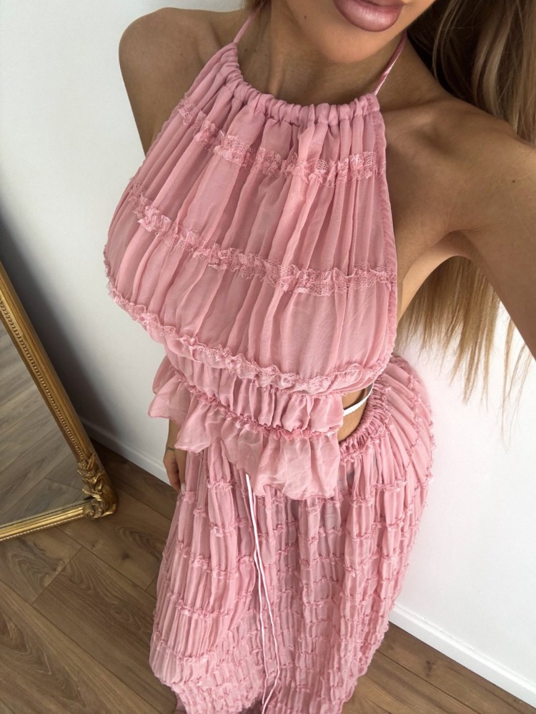 Ensemble plissé dos nu - French Retailers