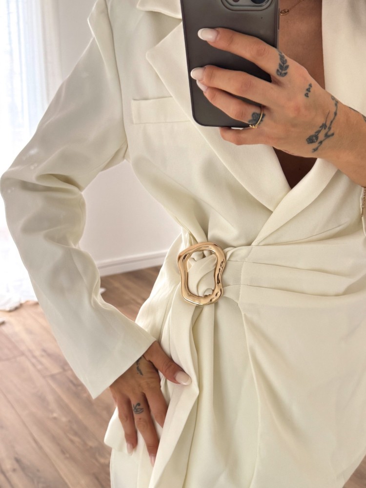Veste blazer à détails or - French Retailers