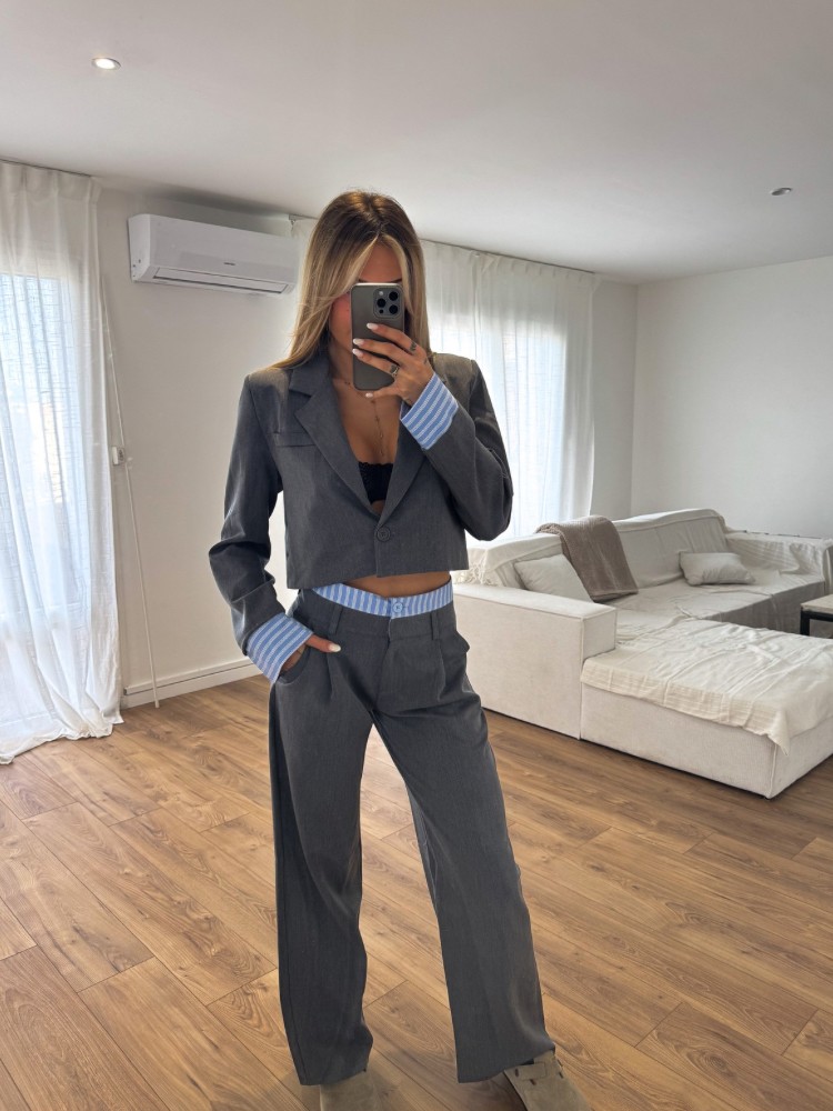Veste de blazer court avec chemise - French Retailers
