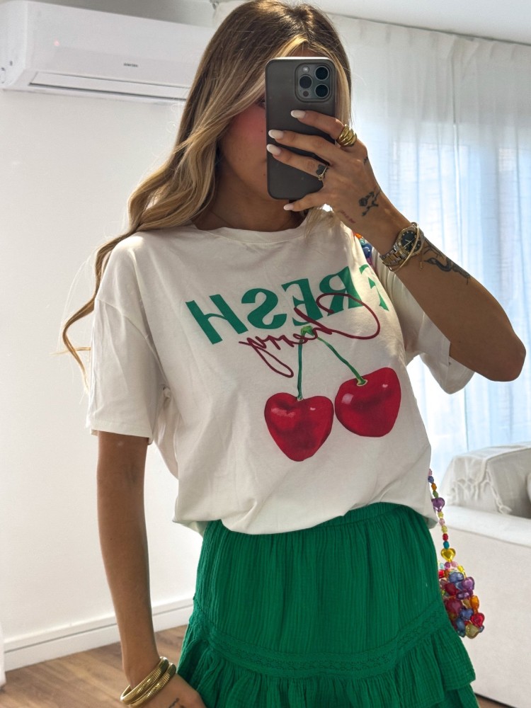 Tee shirt avec cerise - French Retailers