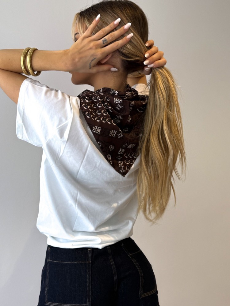 Tee shirt blanc avec bandana - French Retailers