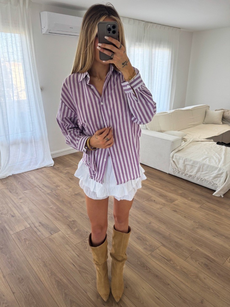 Chemise à rayures "Summer of love" - French Retailers