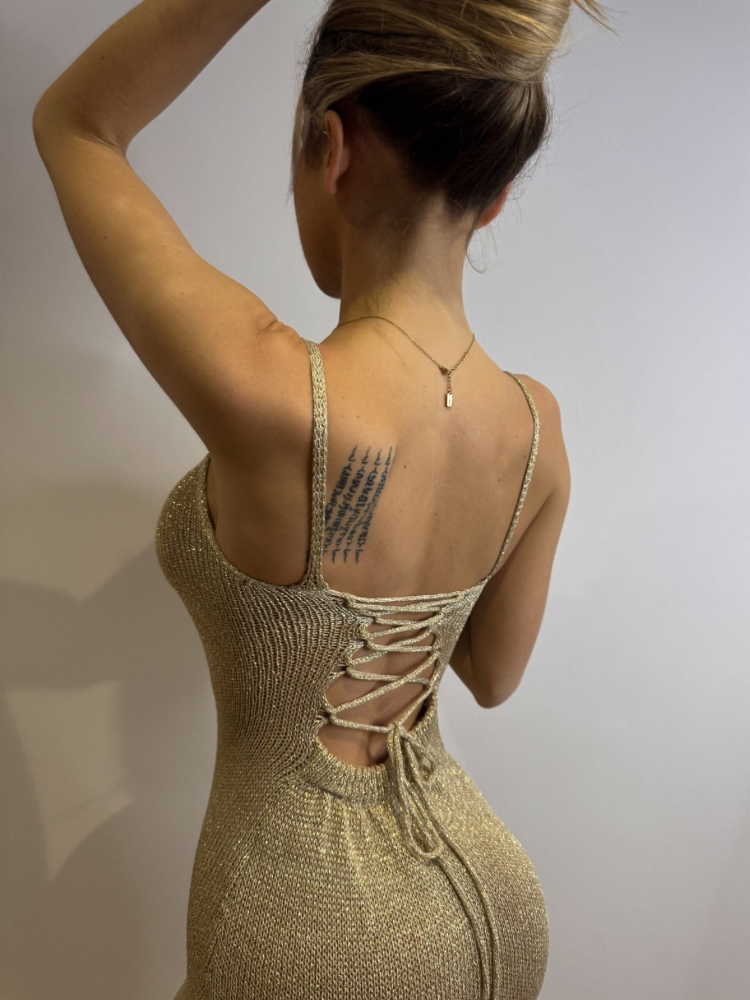 Robe crochet pailletée - French Retailers