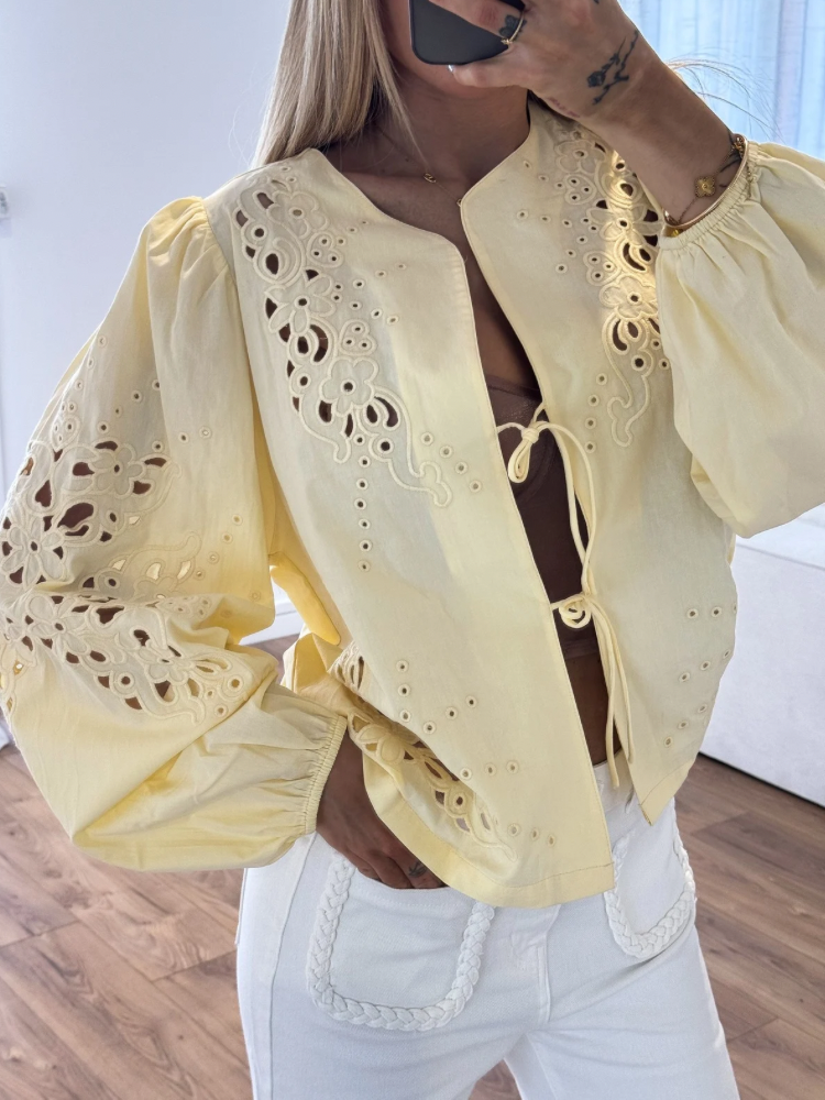 Blouse avec broderie anglaise - French Retailers