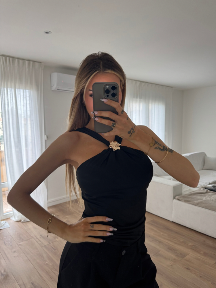 Haut bustier avec bijoux doré - French Retailers