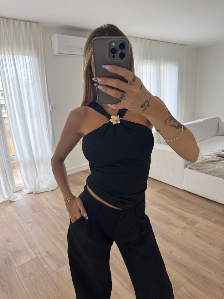 Haut bustier avec bijoux doré - French Retailers