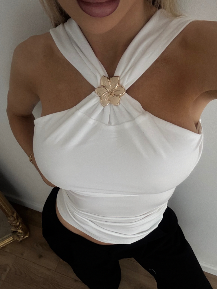 Haut bustier avec bijoux doré - French Retailers