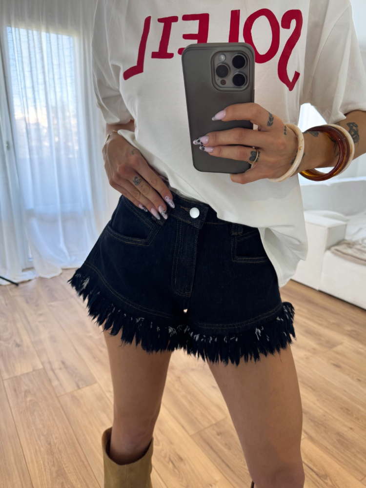 Short en jean fini fils - French retailers