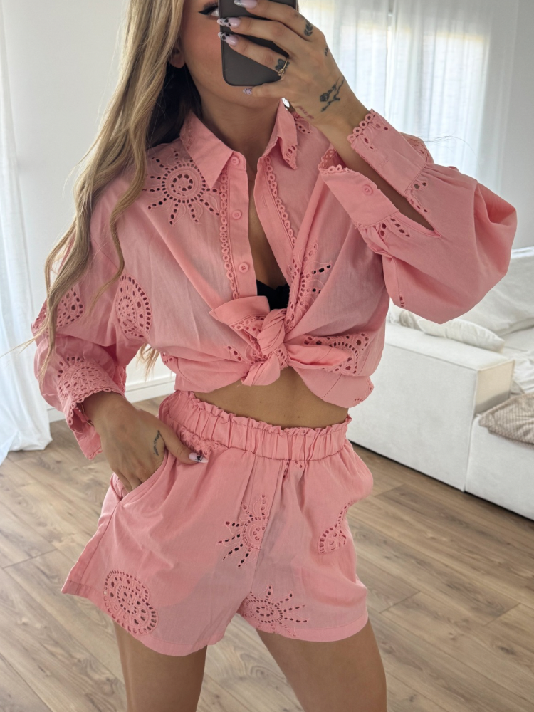 Chemise broderie orange - French Retailers