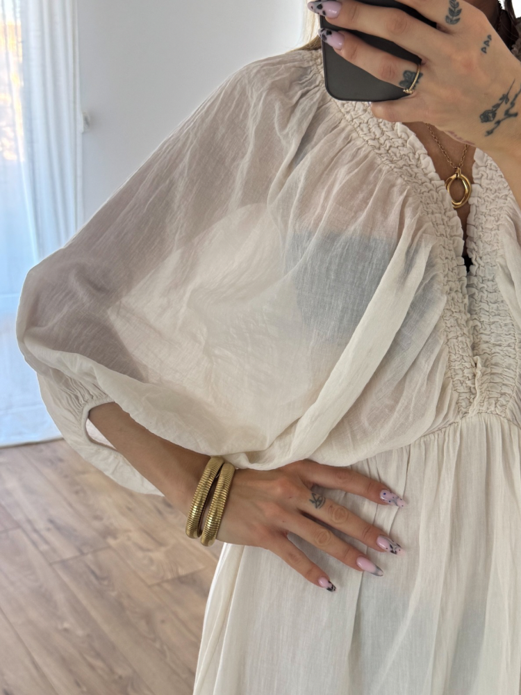 Robe longue décolleté V - French Retailers