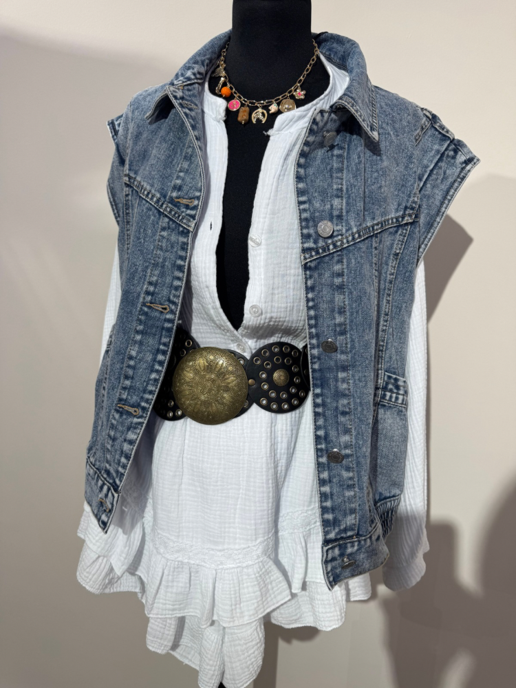 Chemiser et jupe short en gaze de coton - French retailers