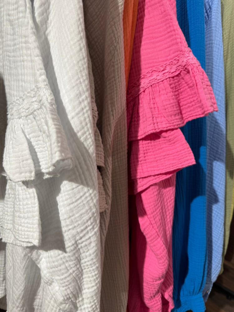Chemiser et jupe short en gaze de coton - French retailers