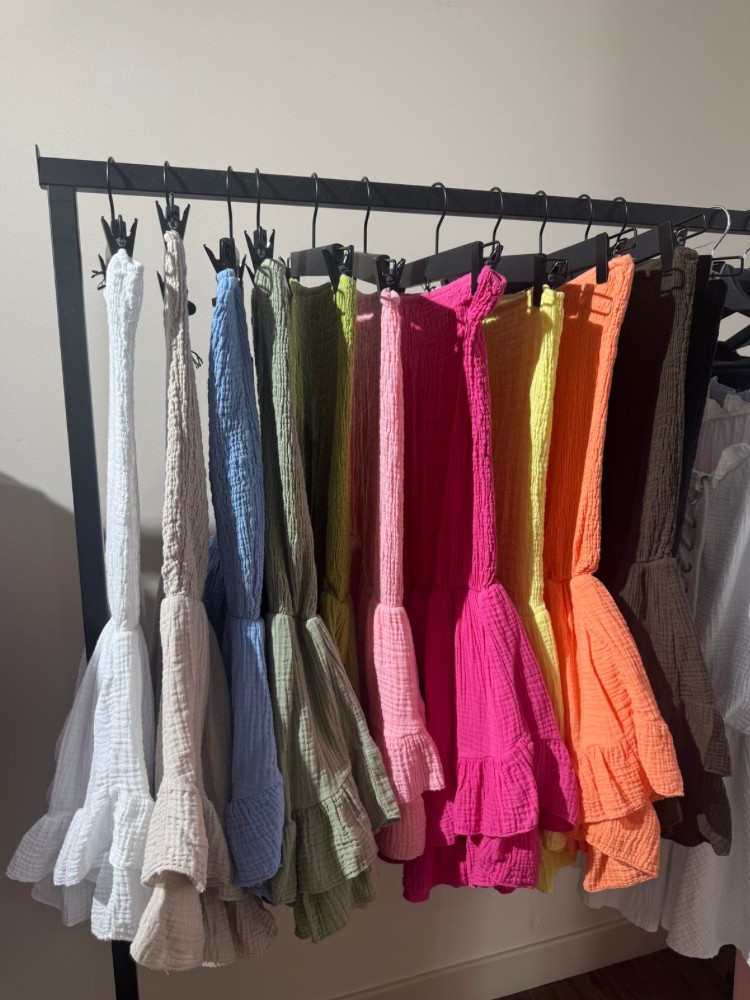 Combishort bustier en gaze de coton - French retailers