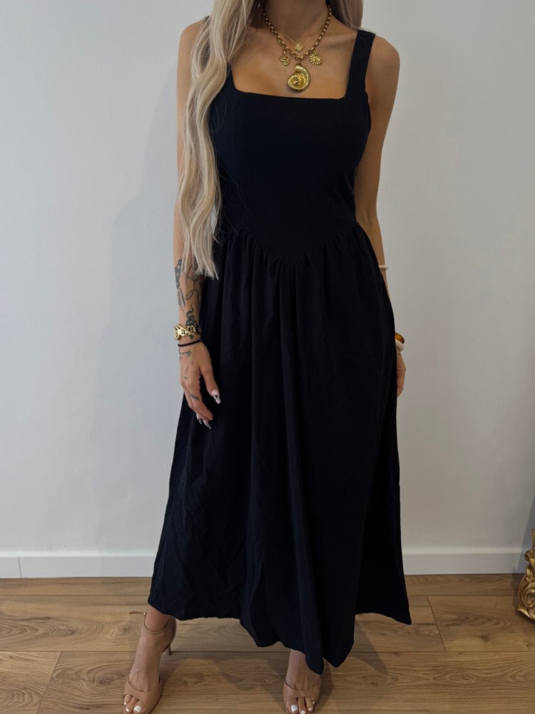 Robe longue décolleté carré - French retailers