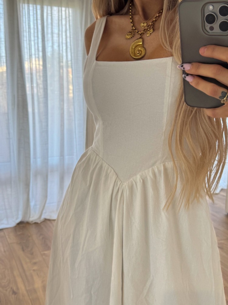 Robe longue décolleté carré - French retailers