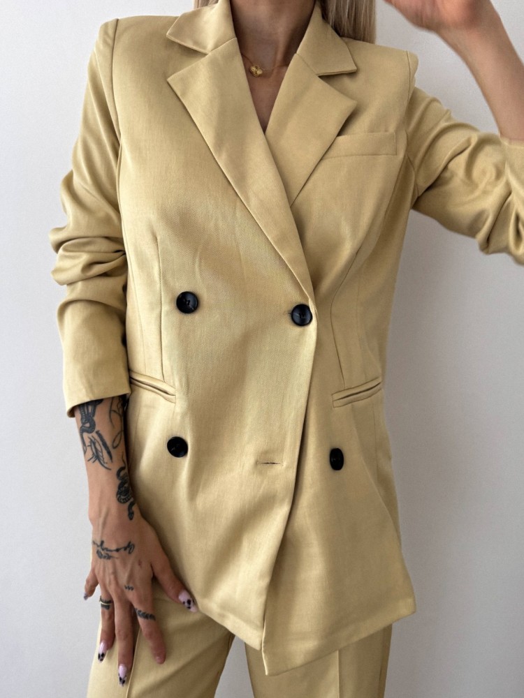 Veste tailleur jaune femme – Élégance solaire à Nîmes & Avignon | French Retailers