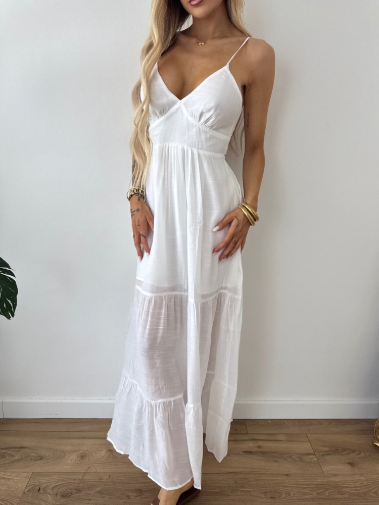 Robe longue blanche femme – Disponible chez French Retailers Nîmes & Avignon