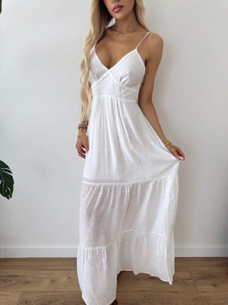 Robe longue blanche femme – Disponible chez French Retailers Nîmes & Avignon