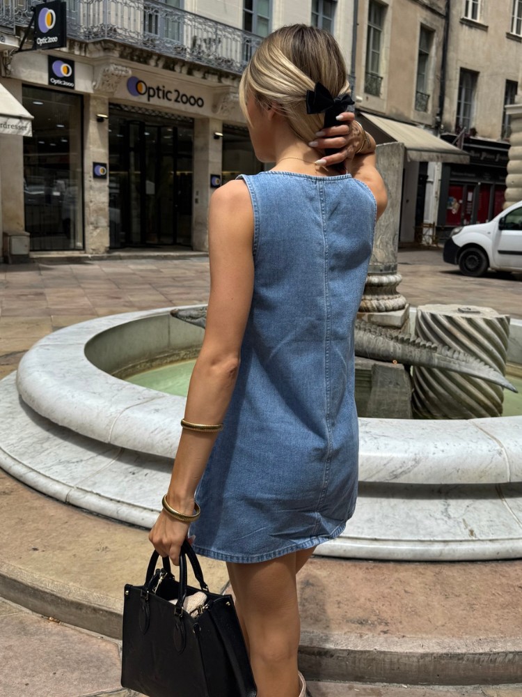 Robe à bretelle en jean - French Retailers