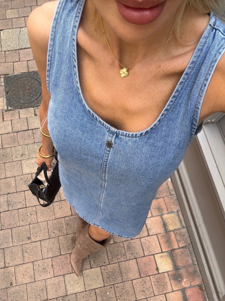 Robe à bretelle en jean - French Retailers
