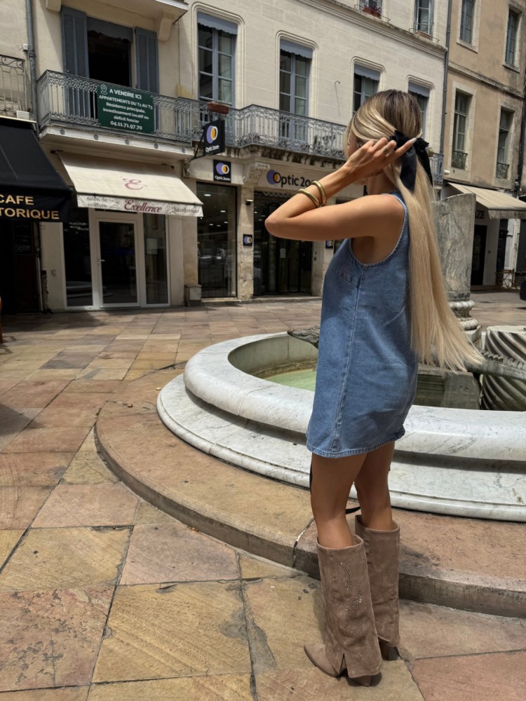 Robe à bretelle en jean - French Retailers