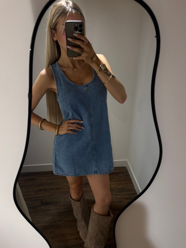 Robe à bretelle en jean - French Retailers