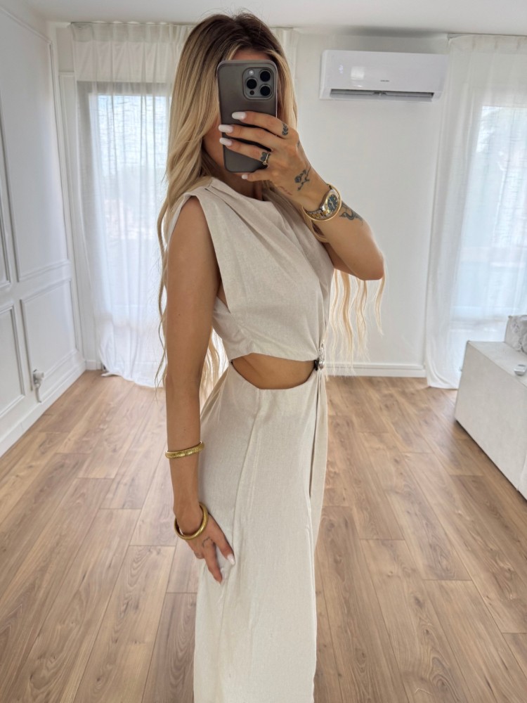Robe longue à détails argenté - French Retailers