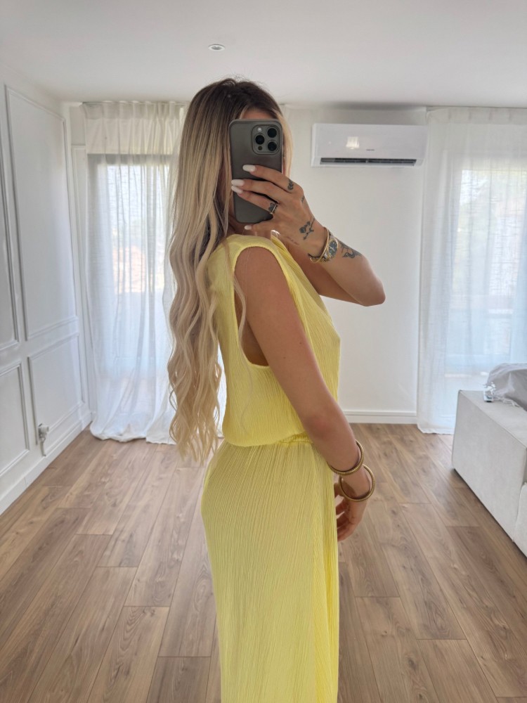Ensemble jaune top et jupe longue - French Retailers