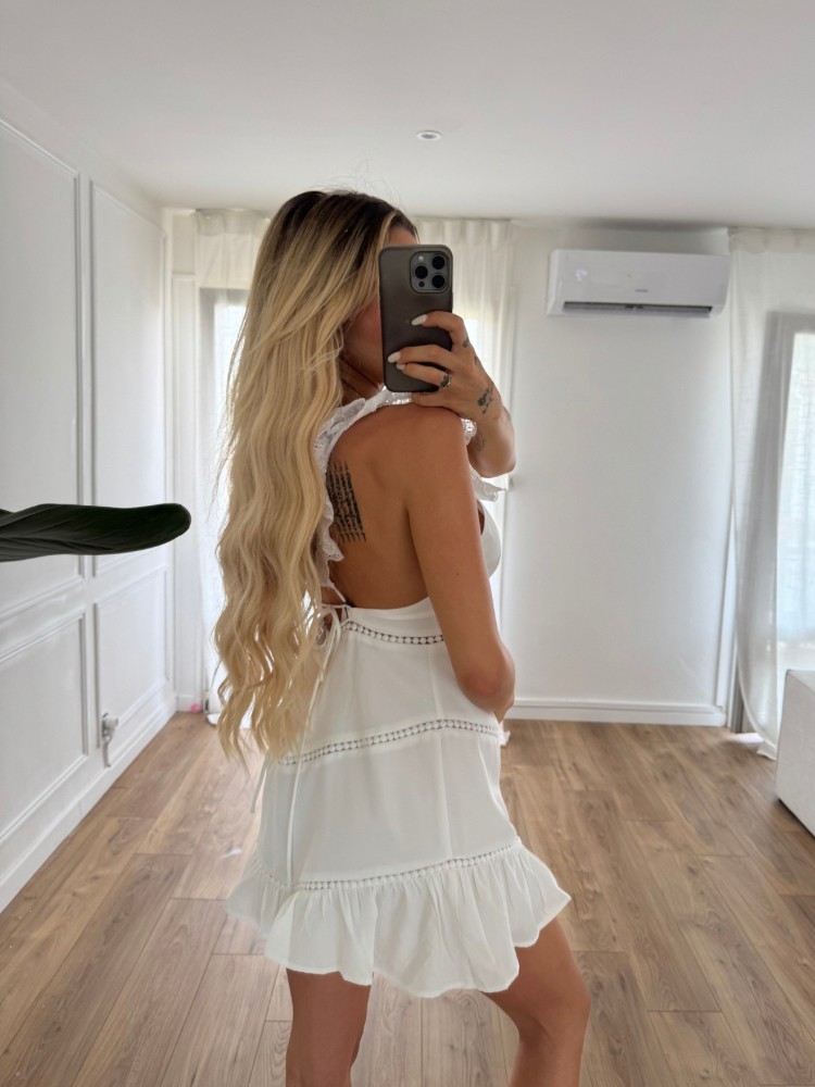 Robe blanche ou jaune en dentelle bohème chic – French Retailers Nîmes/Avignon