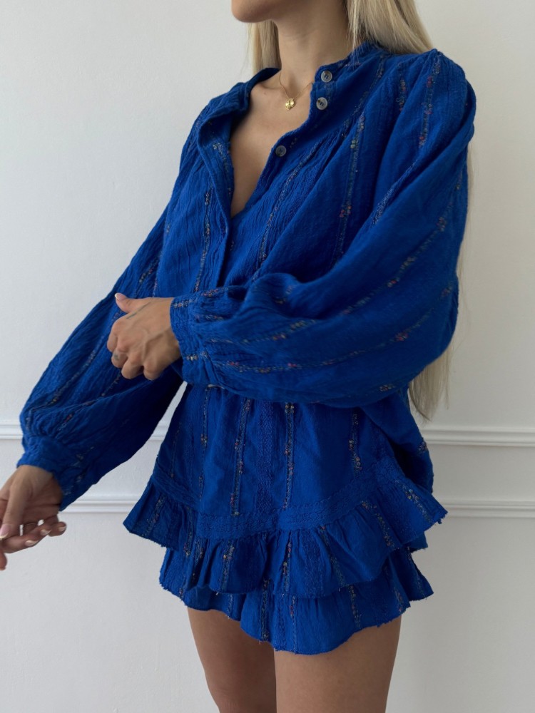 Ensemble chemise et short en gaze de coton - French Retailers