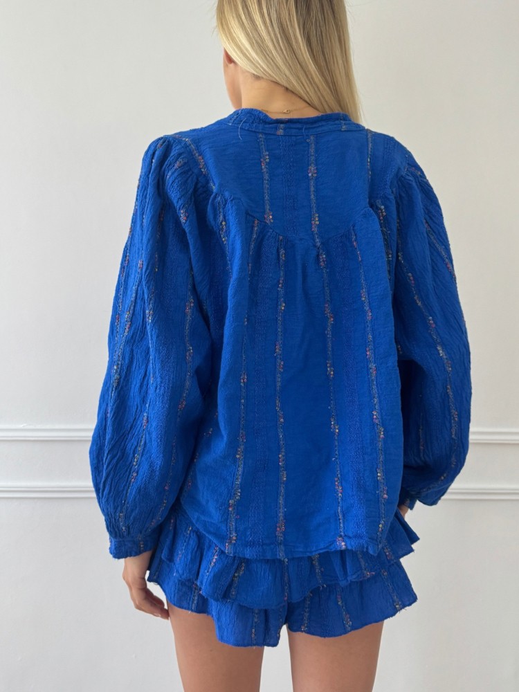 Ensemble chemise et short en gaze de coton - French Retailers