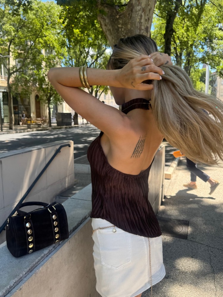 Top plissé dos nu - French retailers