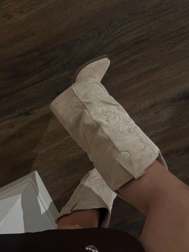 Bottes Santiags Beige – Style Western Tendance