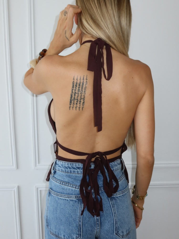 Top dos nu marron - French retailers